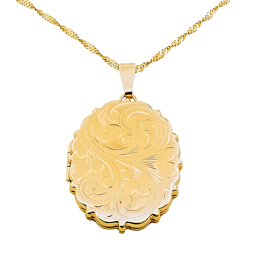 9ct gold 9.7g 24 inch Locket with chain